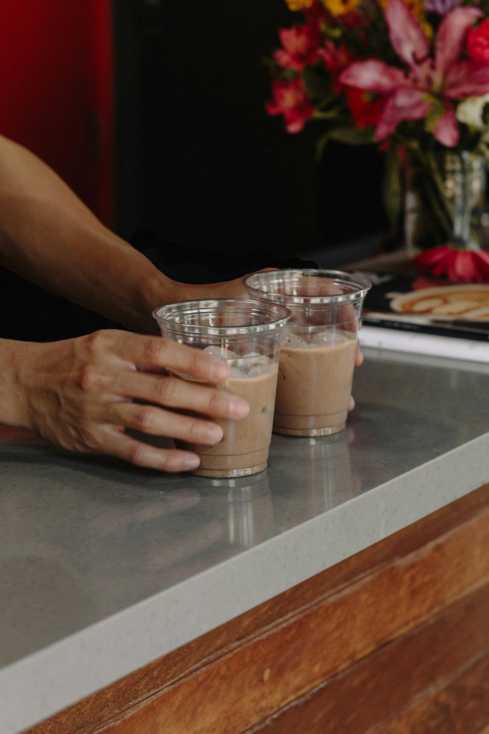 Regulars talking at the counter